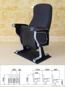 China Black High Density Theatre Cinema Hall Chairs Adjustable Moistureproof Antistatic wholesale