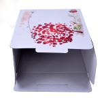 Square Birthday Cake Custom Packaging Boxes Food Grade Lvory Paper 400gsm -