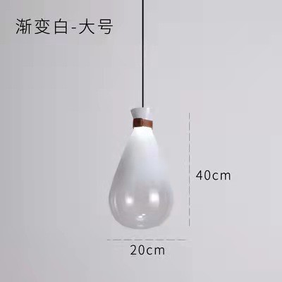 Nordic Modern Creative Glass Gloss Wishing Bottle Chandelier Simple Bedroom Bedside Bar Restaurant Lamp(WH-GP-112)