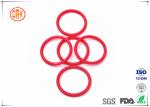 Red Acid Resistance Ageing Resistance EPDM Customized O Ring Shape For Chemical