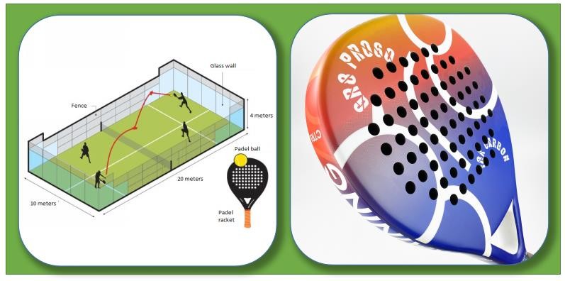 Carbon Fiber Beach Tennis Bat Paleta De Paddle Tennis Racket