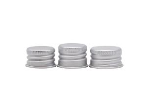 China SGS Silver Thread 28mm Plastic Aluminum Screw Cap Pilfer Proof wholesale