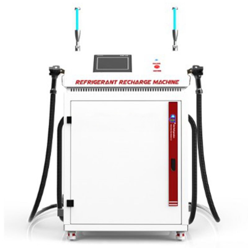 R22 R134a refrigerant residual gas recovery unit ac gas charging recharge 25HP ISO tank recovery machine