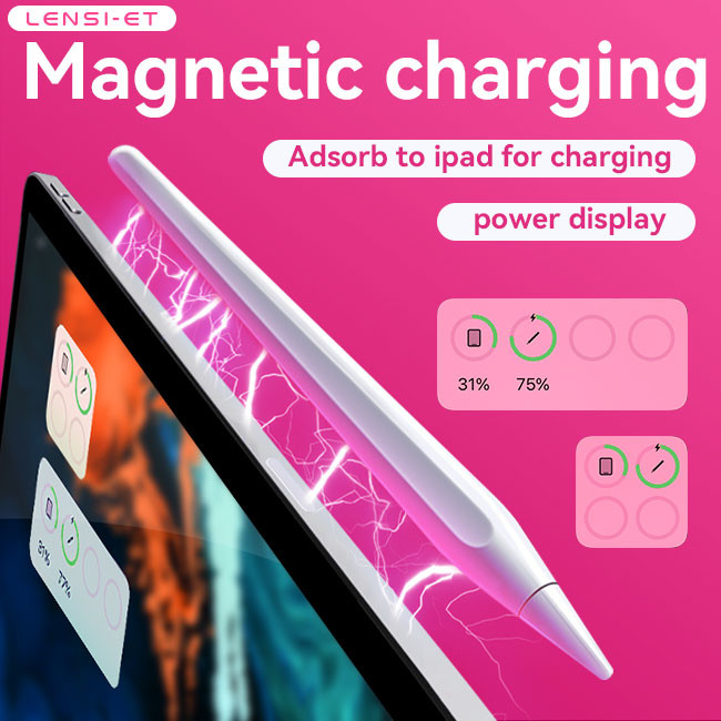 OEM ODM Active Capacitive Pen Touch Phone Stylus Pen For Ipad Wirelessly Charging