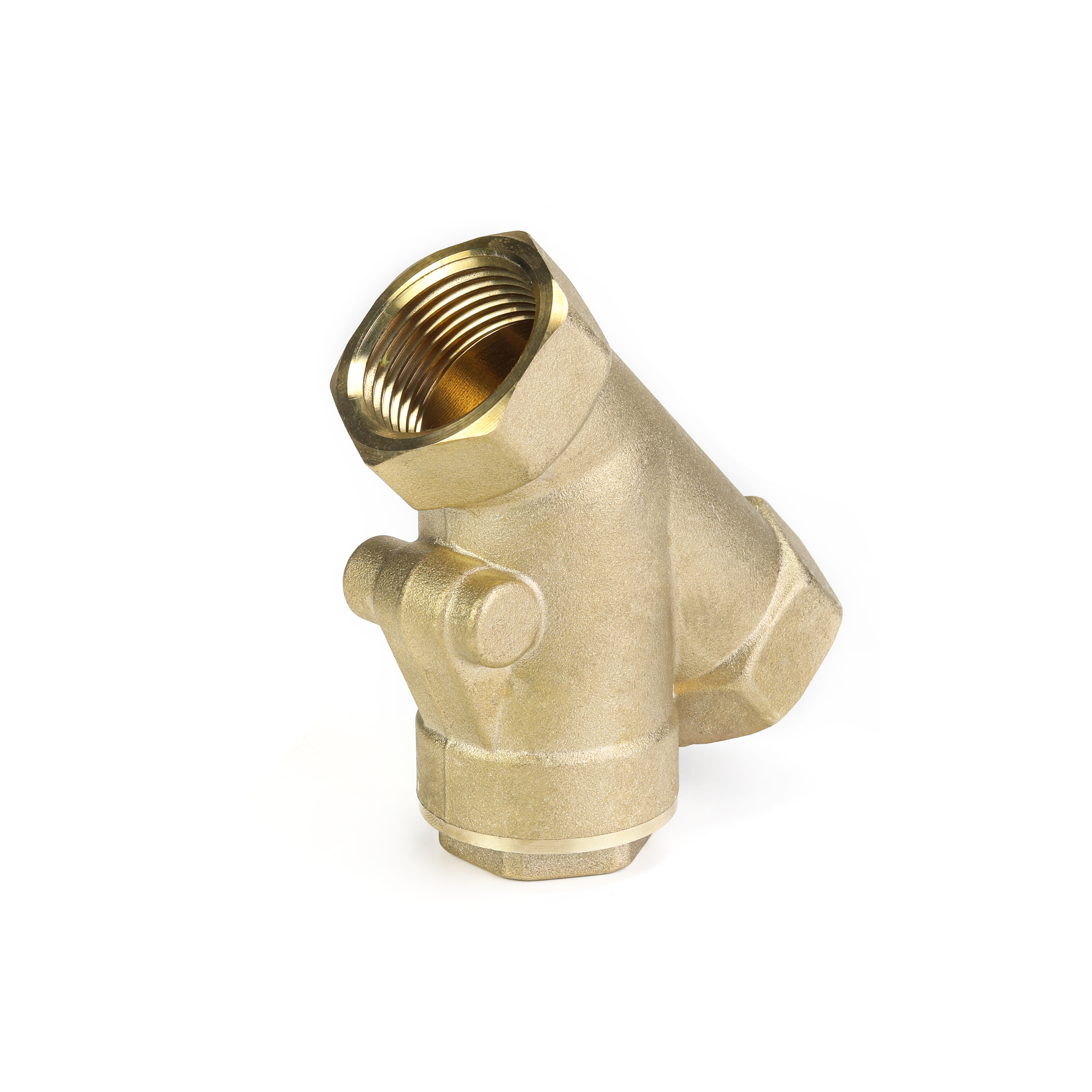 Rustproof Three Way Brass Ball Valve With Long Handle Female Threaded
