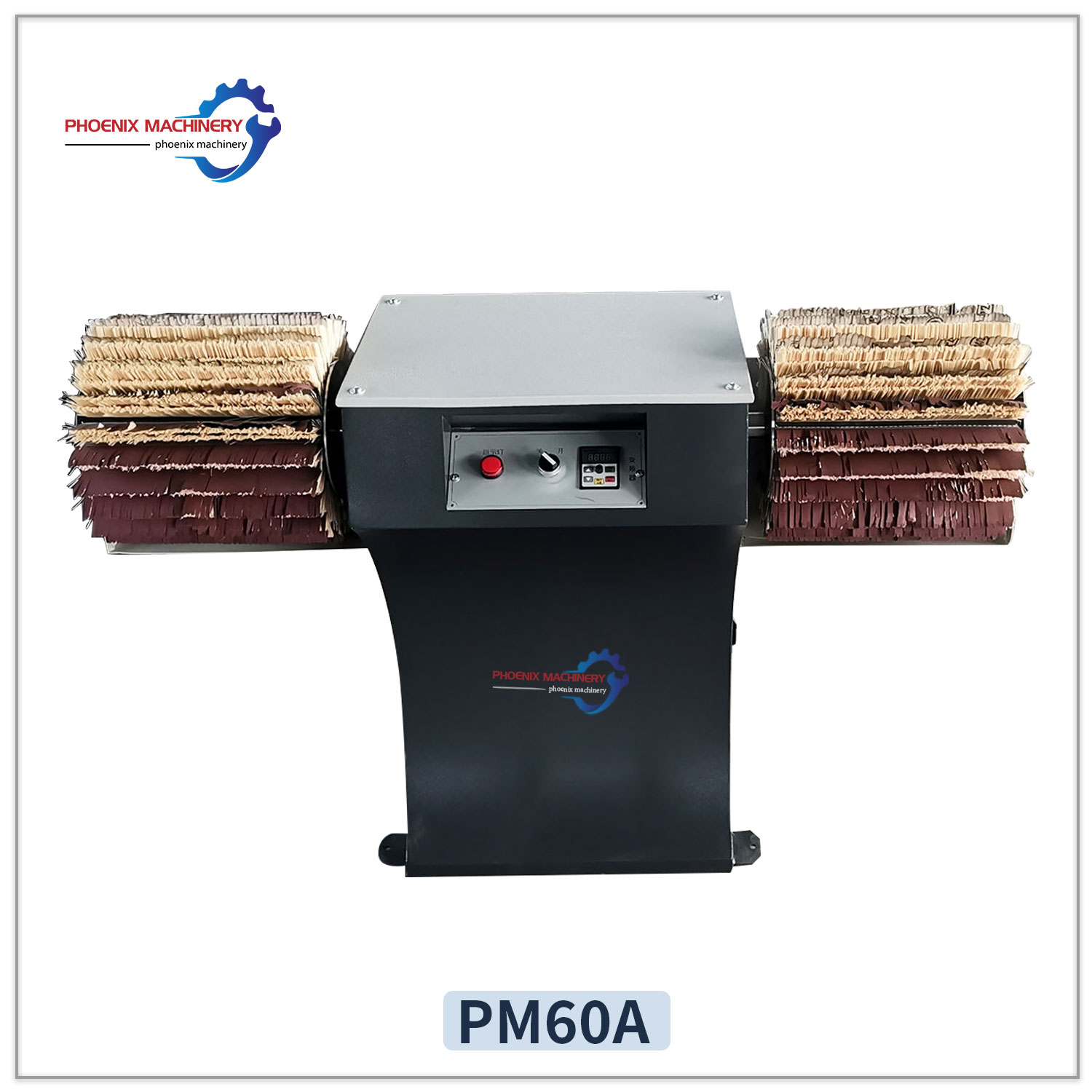 Sander Brush drum sander Woodworking machine Floor wood manual three-headed edging machine