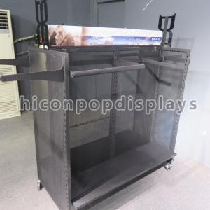China Winter Outwear Clothing Retail Store Fixtures , Metal Shelf Racks wholesale