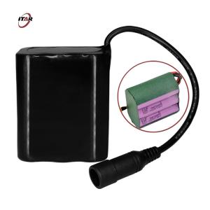 China 7800mAh 7.4V Rechargeable Battery Packs 18650 Waterproof Rubber Case wholesale