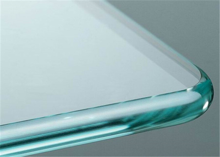 Edge Grinding Drilling Tempered Safety Glass / 8mm Toughened Glass For Windows