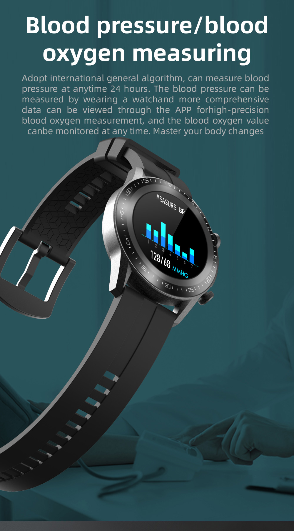 New Bracelet Smartwatch Ip68 Touch Screen Smart Watch For Huawei Gt2 Round Screen Full