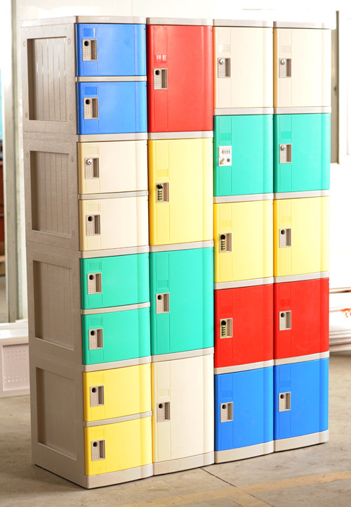 Swimming Pool Green Shoe Storage Locker smart ABS locker easy installation