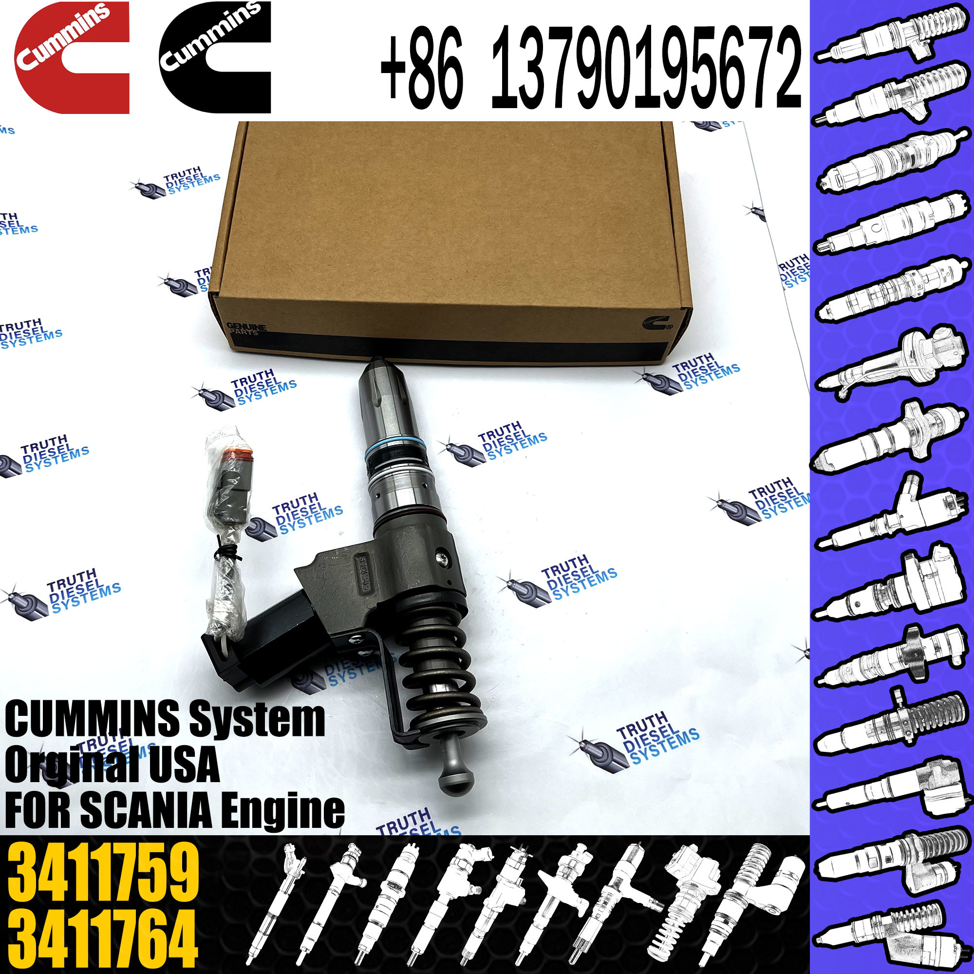 Diesel Common Rail Injector 3411753 3411759 4903472 4307547