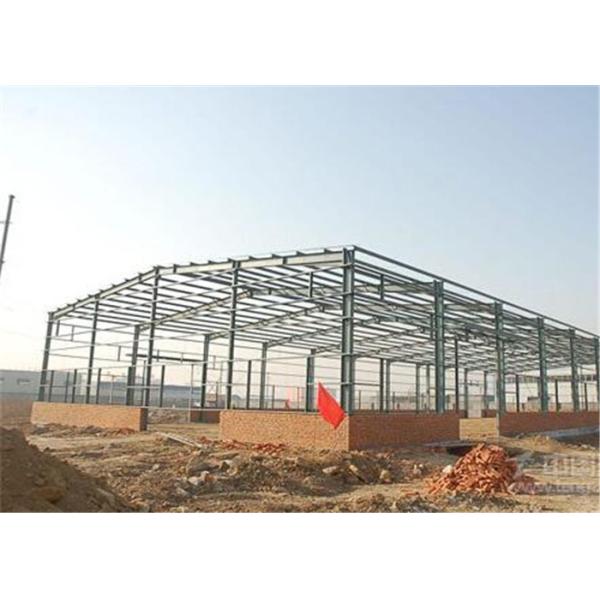 Industrial Steel Construction Prefab Warehouse Building Q235 / Q345 Material