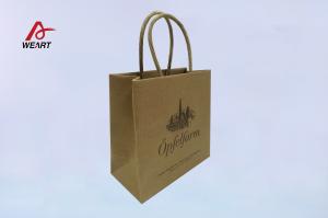 China Twisted Handle Brown Kraft Paper Bags , Bulk Paper Retail Shopping Bags wholesale