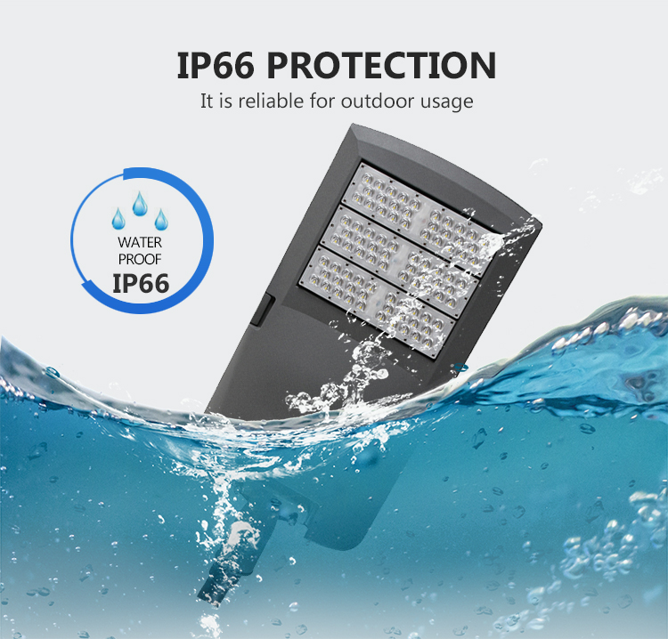 Waterproof High Lumen LED Street Light 100W 150W 200W 250W 300W with AC100-277V Input