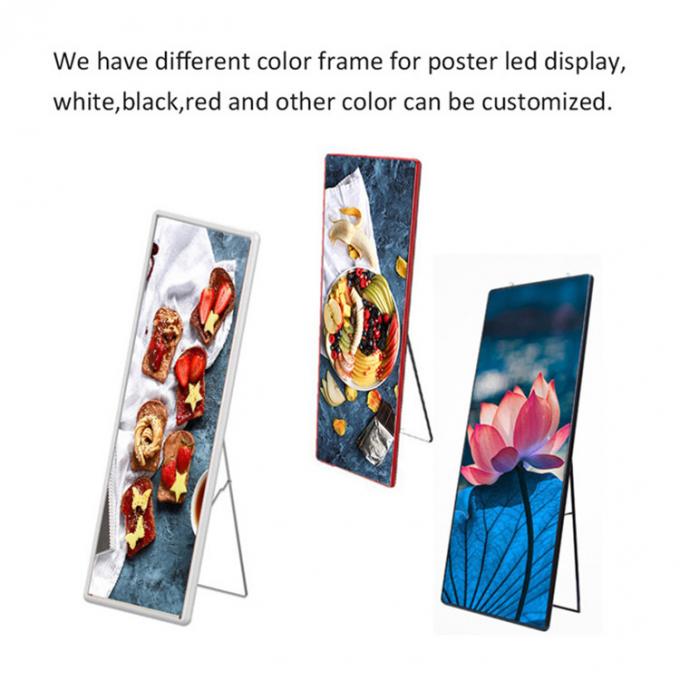 Moving Thermal Standing Digital Mirror Display P3 LED Poster 0