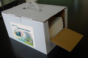 China Woodpulp Pp Nonwoven Embossed Industrial Cleaning Wipes 125gsm wholesale
