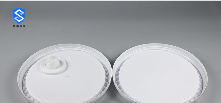 Dia 26.7cm Round Plastic 20 Litre Paint Bucket With Lid 1000g