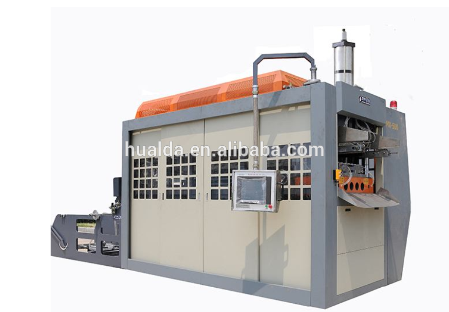 Large plastic cup lid thermoforming machine