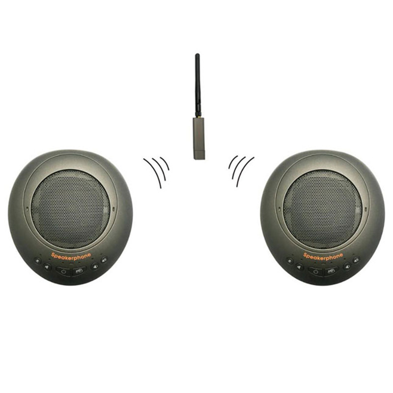 wireless batery daisy chain 2x microphone USB Omni-directional Conference Microphone for Conference Room Equipment
