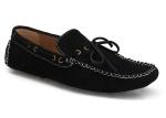 Bow Mens Brown Suede Penny Loafers Male Moccasins Boat Shoes For Driving