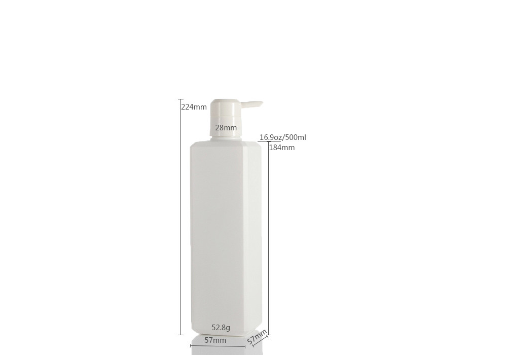 16.9oz 52.8g Body Lotion Shampoo Pump Bottles Screen Printing