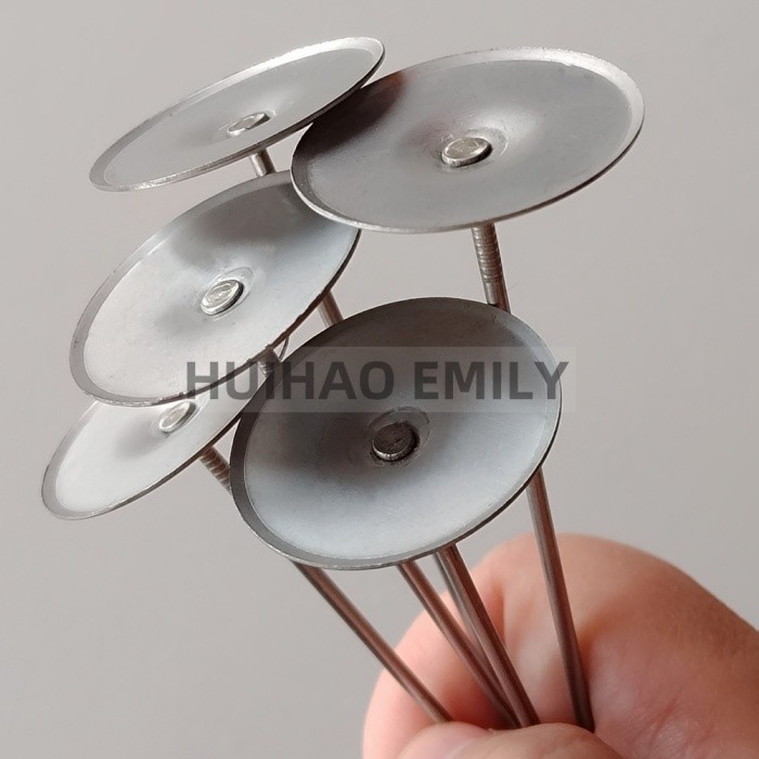 A2 Stainless Steel Quilting Pins Washers For Thermal Insulation Systems