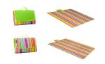Personalized Family Picnic Blanket , PVC Backing Waterproof Beach Mat