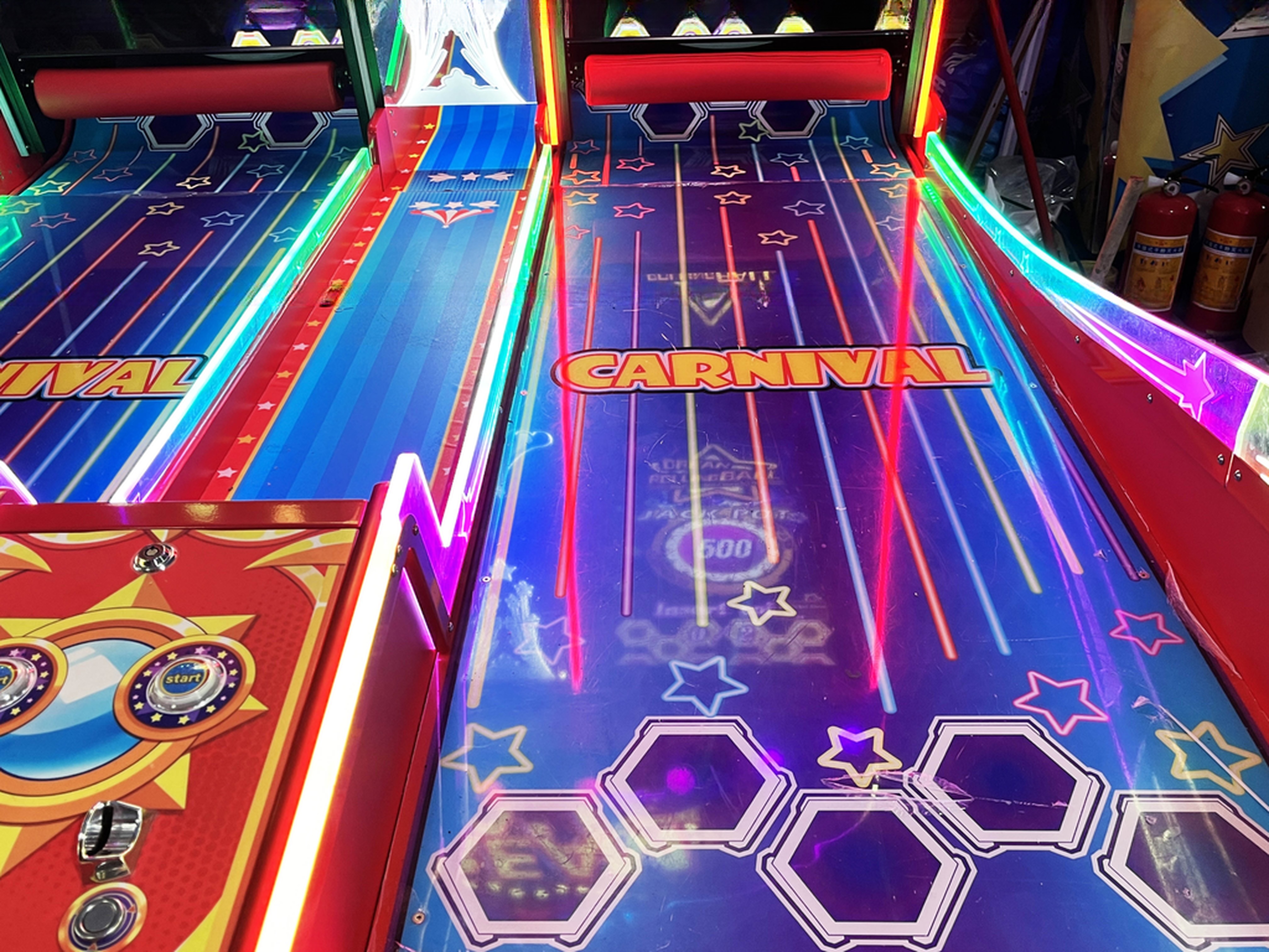 Dreamland original dream crazy rolling ball arcade machine coin operated double players ticket games machine for sale