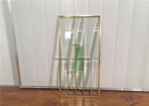 China Hollow Tempered Beveled Glass , Keep Warm Bevelled Glass Door Panels wholesale