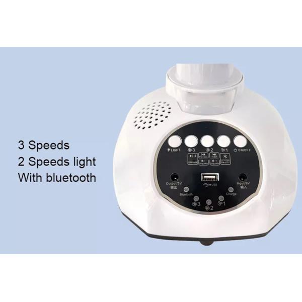 Electric Table Portable Solar Rechargeable Fan 12 Inch Charging With Power Bank Function