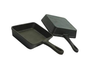 China Cast Iron Deep Frying Pan With Lid Burn Proof 0.7/0.9kg wholesale