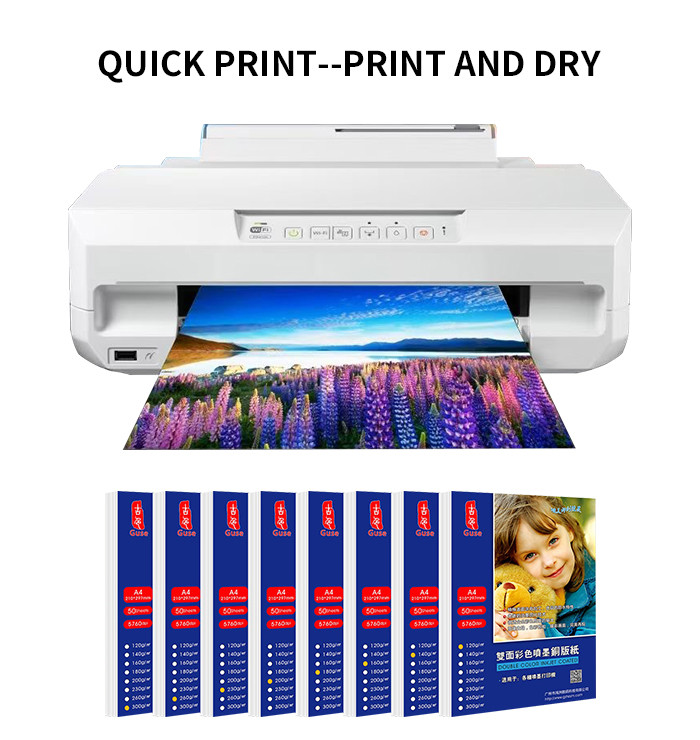 160gsm Magazine Cover Paper Double Sided Coated Glossy Photo Paper