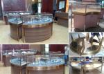 Elegant Design Countertop Jewelry Display Cases Stable Stainless Steel Frame