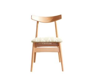 China Oak Wood Upholstered Fabric Modern Dining Chair wholesale