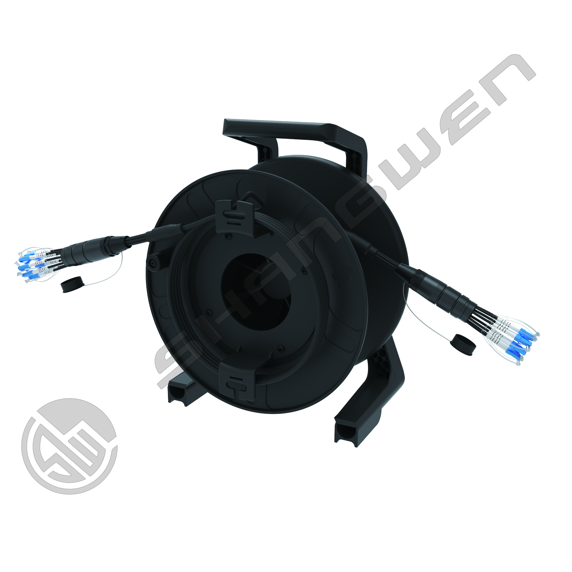 TPU Armored Jumper 4/6/8 Cores Outdoor Armored PDLC LC SC FC Singlemode TPU Waterproof 5mm Jumper Optical Fiber Extender LC-LC