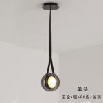 Nordic Modern Pendant Lights Glass Leather Belt Yo-yo Hanging Lamp(WH-GP-168)