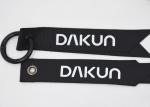Microfiber Leather Key Lanyard OEKO Engraved Leather Keychain