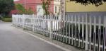 Outdoor / Indoor Wrought Iron Railing Courtyard Fence Black Finish Painting