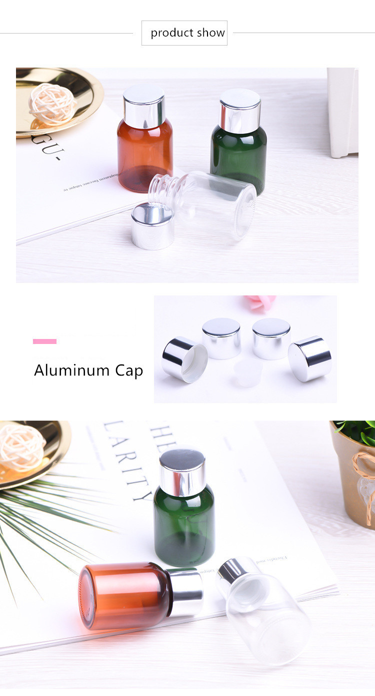 25ml Plastic Cosmetic Packaging Aluminum Lids For Shampoo / Shower Gel Packing