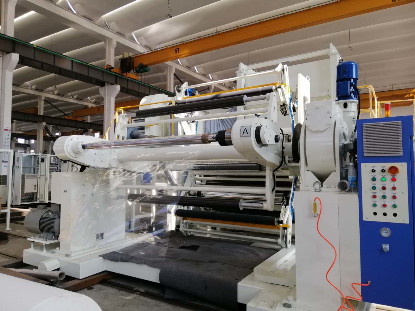 Roll Water Cooling 250m Min EVA Single Side Extruder Lamination Machine