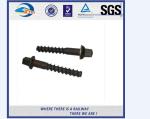 Bronze / Iron / Aluminum Railway Sleeper Fixing Screws 10.9 Grade