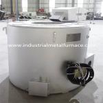 Gas Fired 400kg Zamak Industrial Induction Electric Metal Melting Furnace Fixed