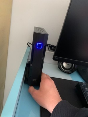 Black 196mm Length VESA Supported Thin PC Cabinet