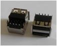China Usb Connector USB-AF 90°Double deck plate wholesale