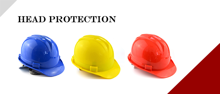 Industrial Head Protective Hard Hat with Fabric Belts and Sweatband T125 Custom Design