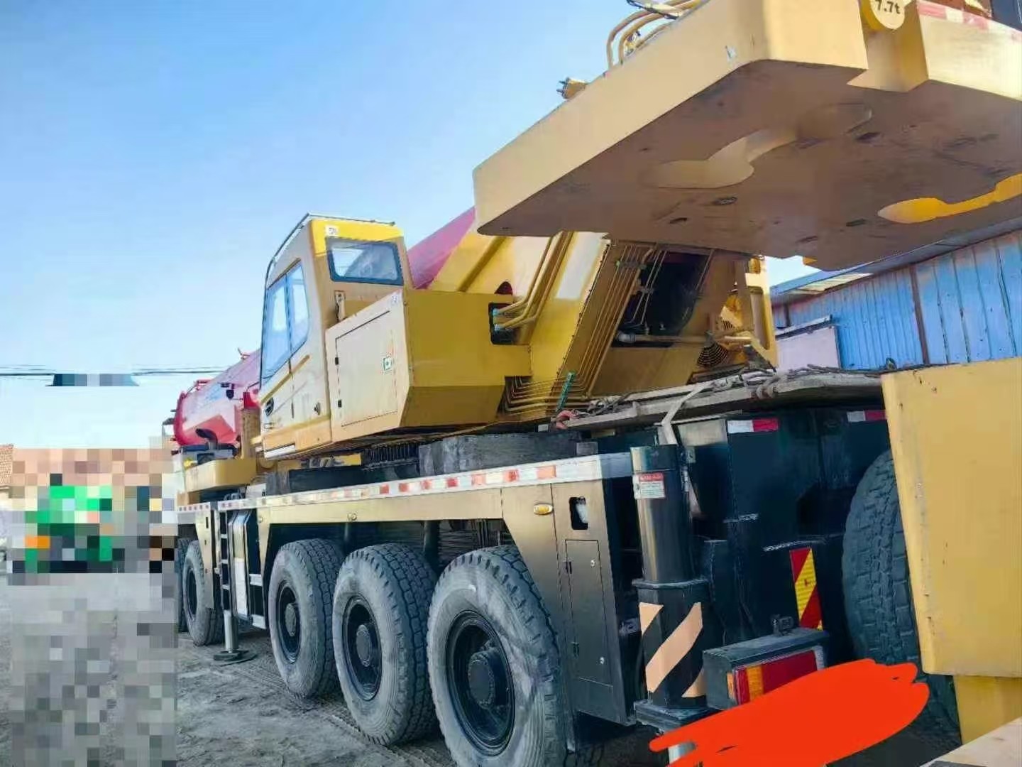 Hydraulic Straight Arm Mobile Truck Crane 110 Tons Max Working Height 75.5 Meters Direct Source 2022 Year Production
