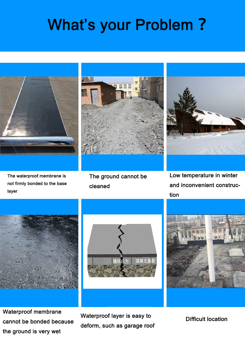 Non Curable Rubber Asphalt Waterproof Coating For Roof Potting And Bonding