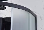 900x900x2150mm Quadrant Shower Enclosure Black 5mm