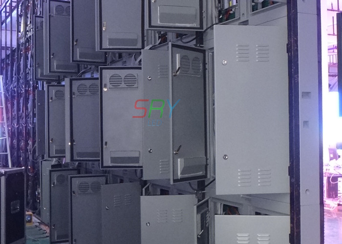 1R1G1B IP65 P16 LED Screen Cabinet 8000cd / sqm With Steel Cabinet Material